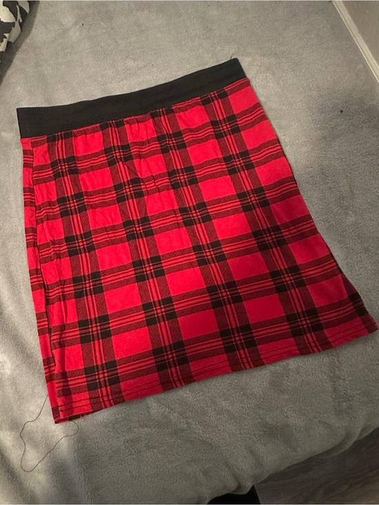 Dresses & Skirts - Red and Black Plaid Women's Skirt - Classic A-Line